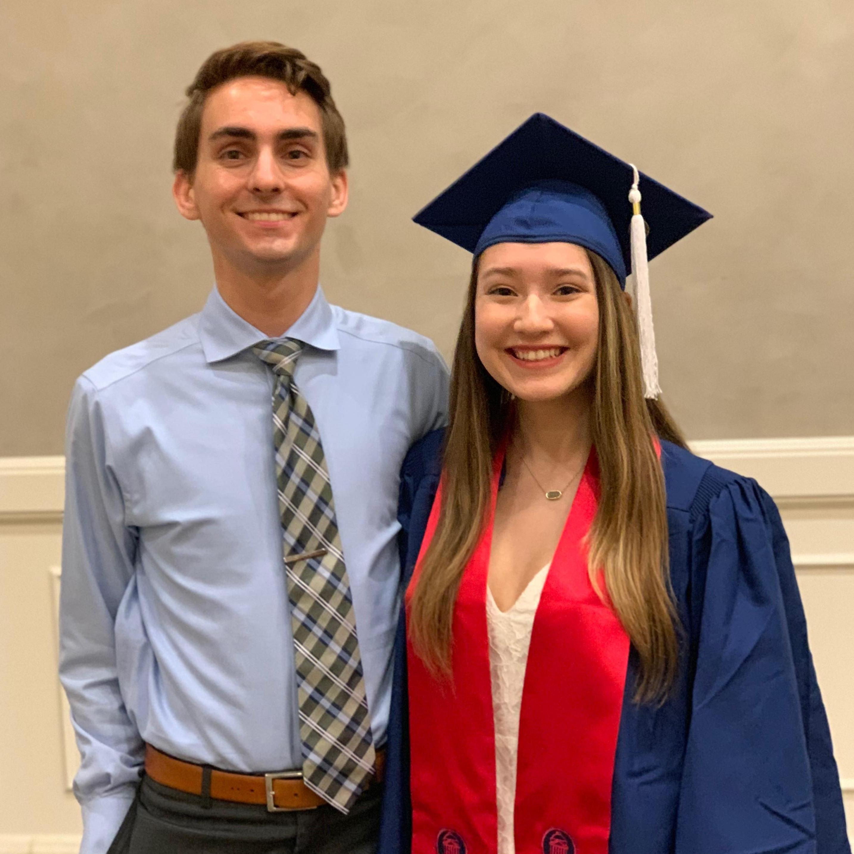 Us on Lauren's graduation day at SMU.