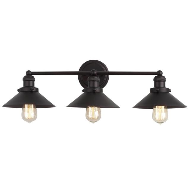 26.5" Metal June Vanity Wall Light Black - JONATHAN Y