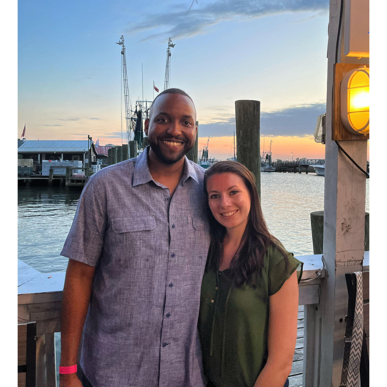 Reminiscing about our college days in Charleston!
