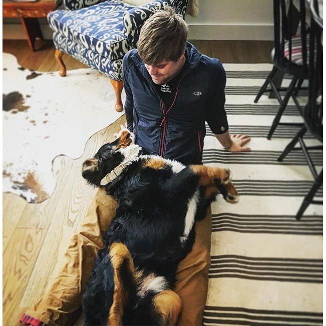 Lounging with Corbet in Woodstock