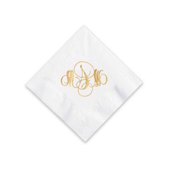 Classic Monogram Cocktail Napkins