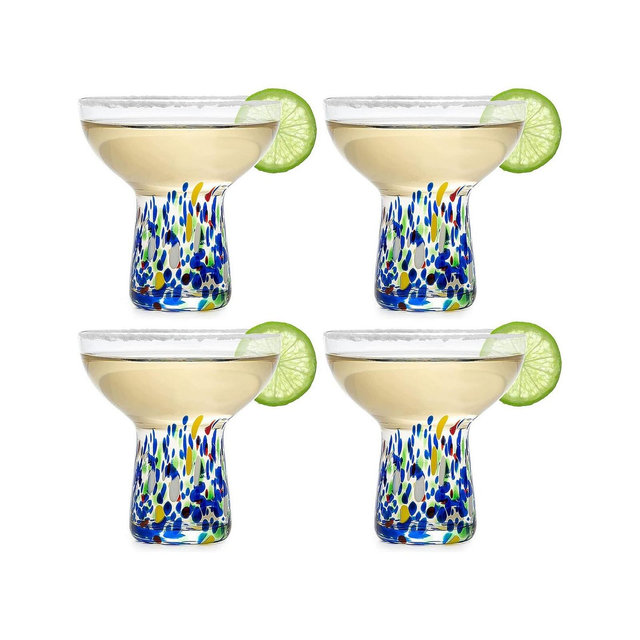 The Wine Savant Stemless Margarita Glasses Set of 4