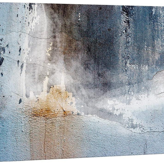wall26 Abstract Canvas Art Aged Wall Giclee Print Modern Wall Art | Stretched Gallery Wrap Ready to Hang Home Decoration - 24x36 inches