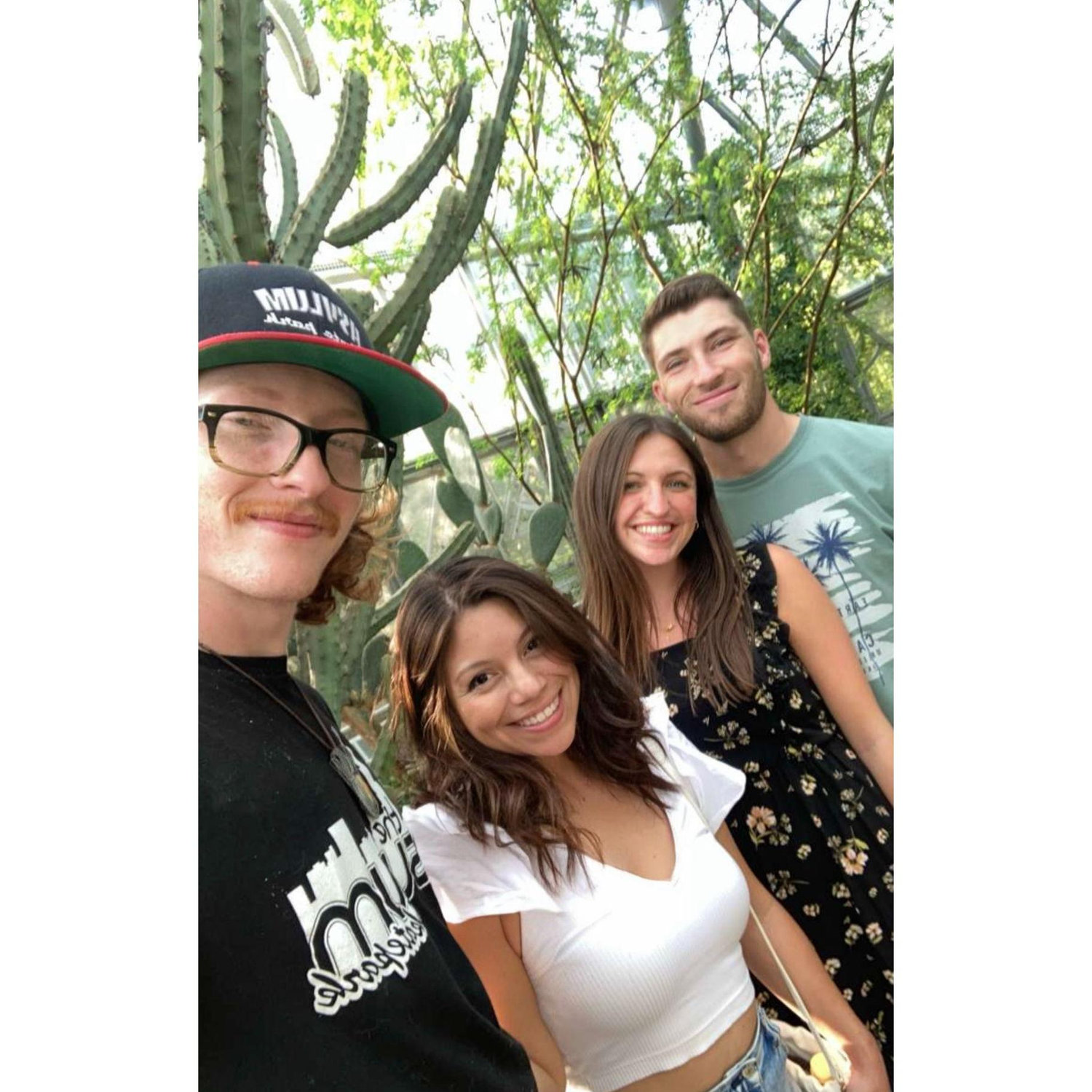 A perfect day among flowers, cacti, and laughter with great friends.
