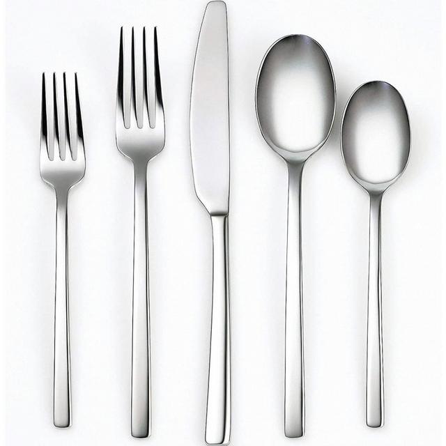 Cambridge Silversmiths Beacon Mirror 60 Piece Flatware Set, Silver