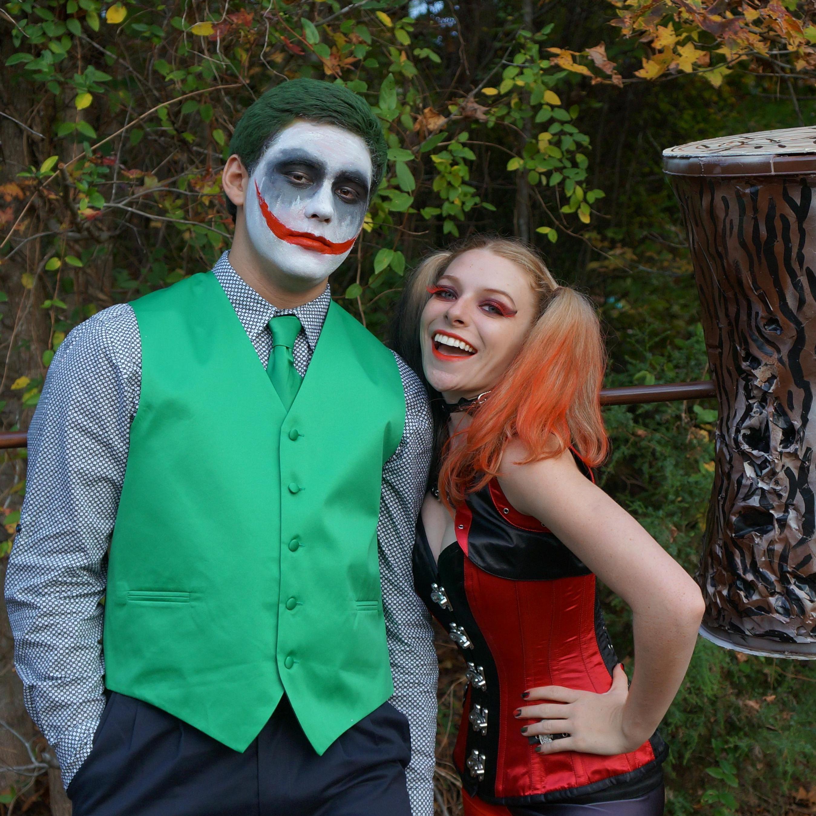 Celebrating Halloween as Harley Quinn and Joker. (October, 2015)
