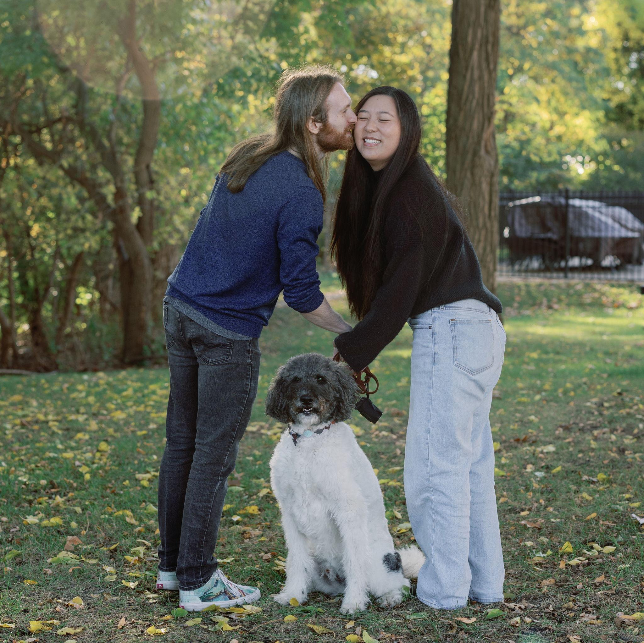 Us with our favorite boy. Stitch is the best boy.