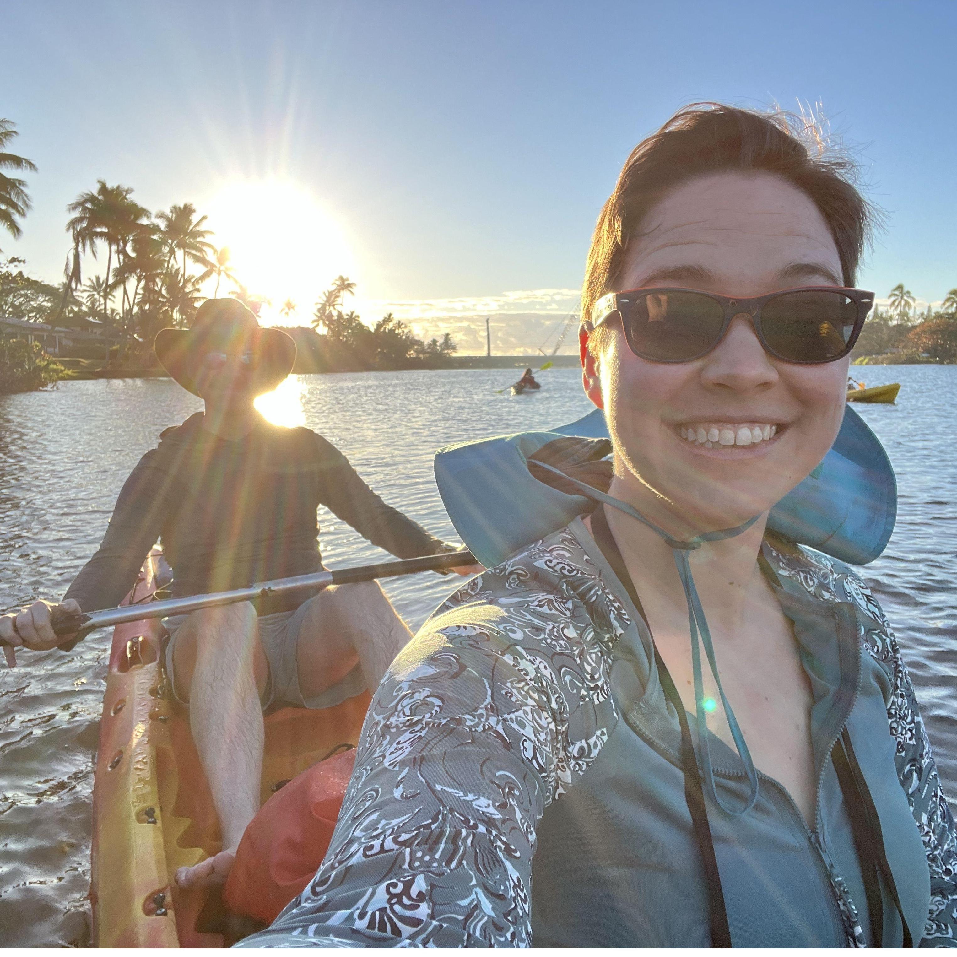 Kayaking at sunrise!