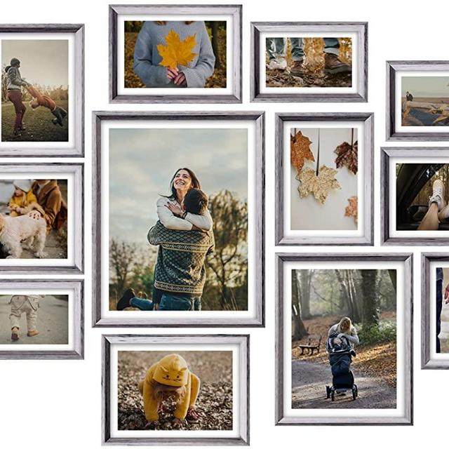 Homemaxs 12 Pack Picture Frames Collage, Collage Picture Frames For Wall and Home, Collage Frame With One 11x14 in, One 8x10 in, Four 5x7 in, Four 4x6 in, Two 6x8 in