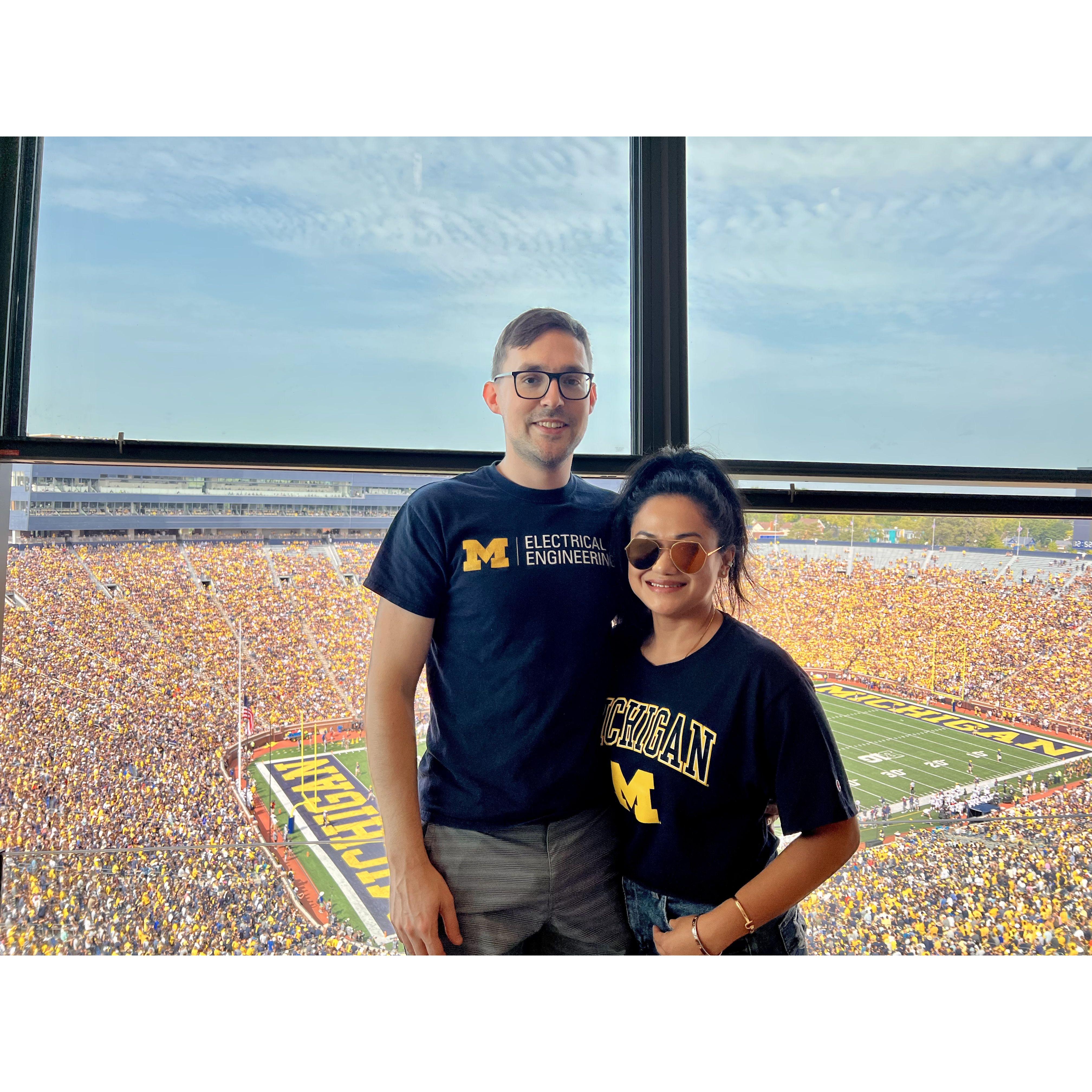 Meg's first time in Michigan for Matt's birthday weekend!