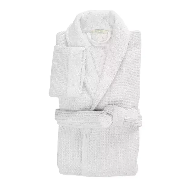 Haven™ Waffle Large/X-Large Organic Cotton Robe in White