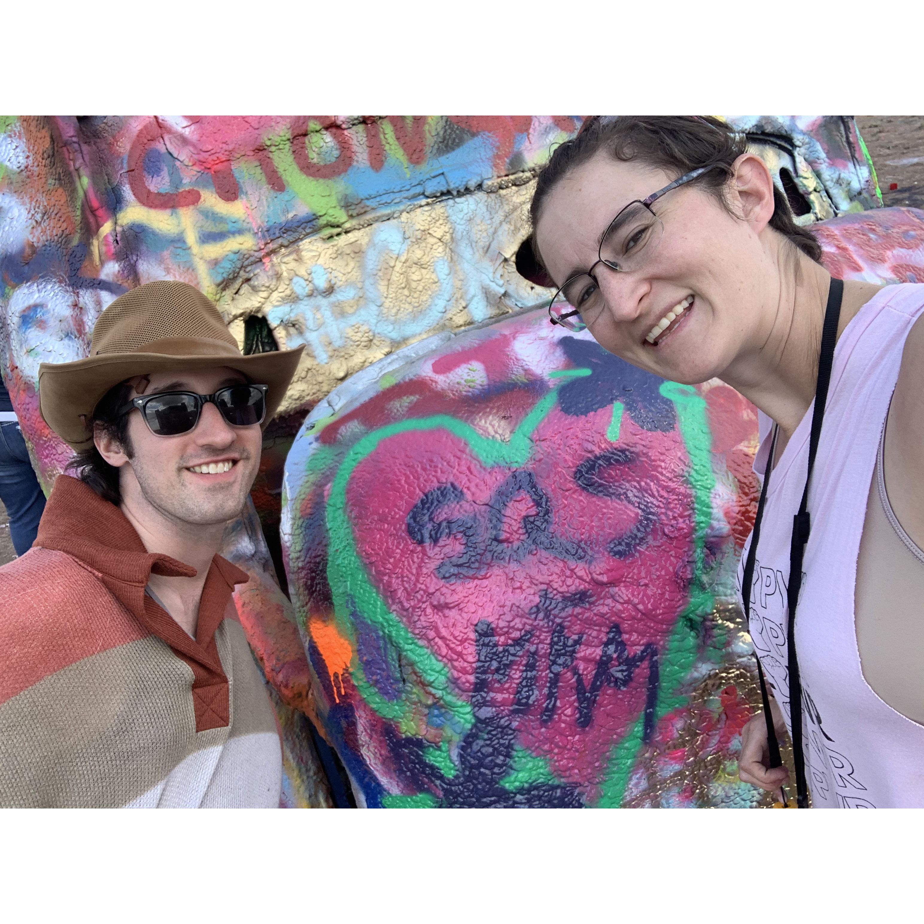 Cadillac Ranch near Amarillo, TX