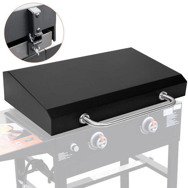 QuliMetal Upgraded 28 Inch Blackstone Lid with Durable Handle, Griddle Lid Cover for Blackstone 28 Inch Griddle Models 1517, 1853, 1605, 1803, 1839, 1856, 1885, 1924, 1983, 2094, 2137, 2145