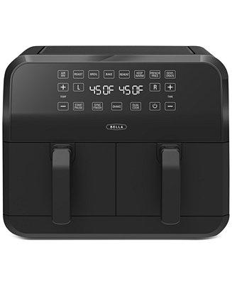 Bella 8-Qt. Dual-Basket Dual Zone Touchscreen Air Fryer 1700W