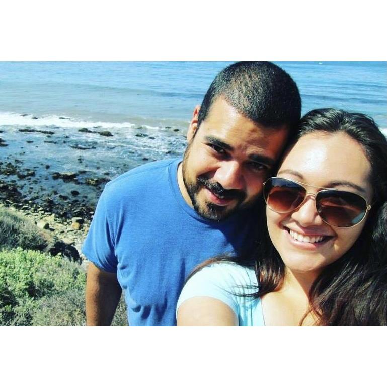 One of our first pictures as a new couple.