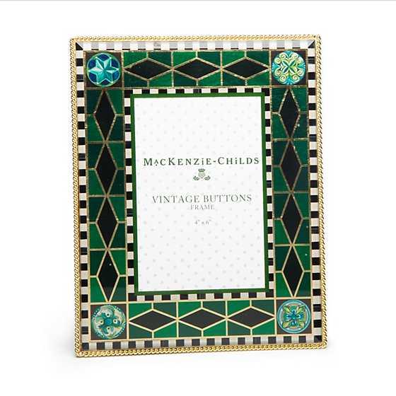 Vintage Buttons Frame - 4" x 6"