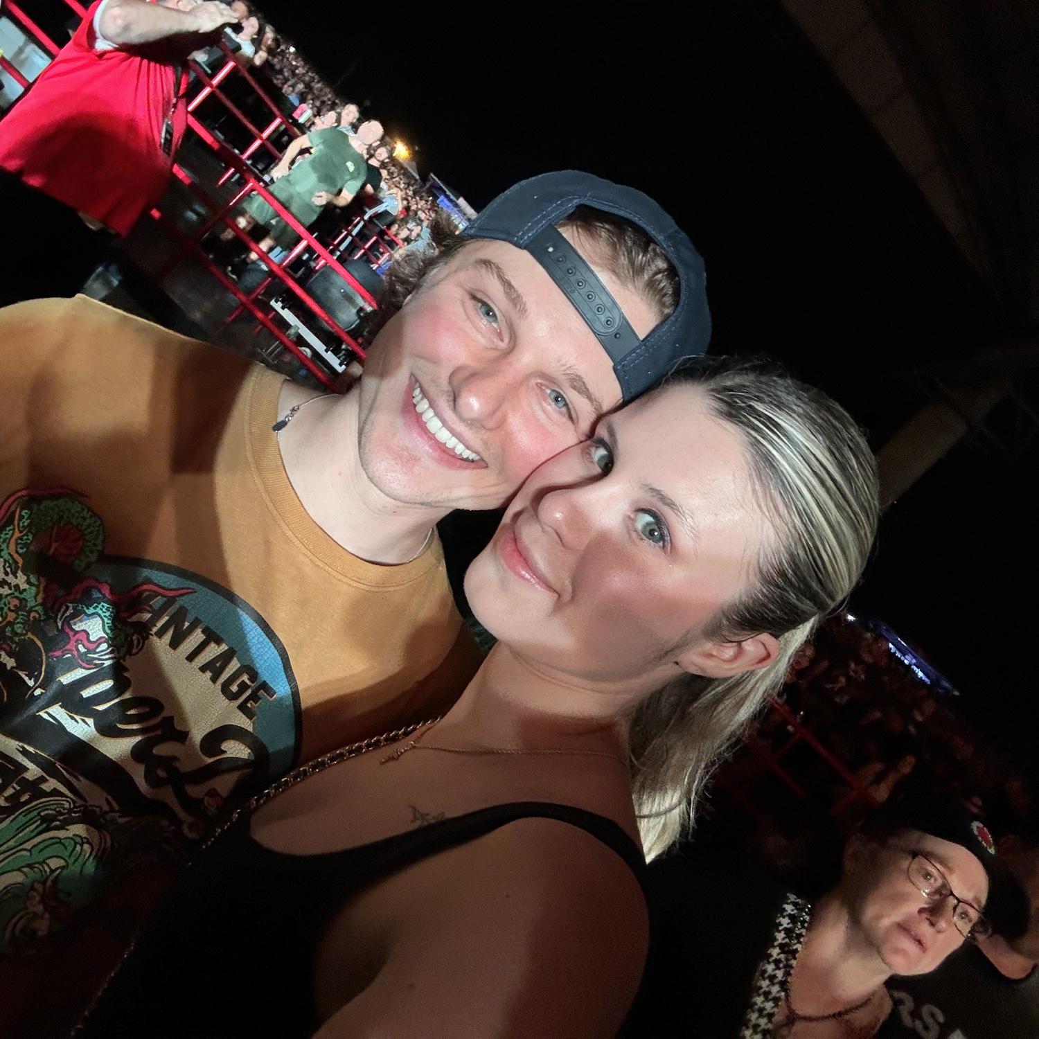 The Red Hot Chili Peppers... this night was so amazing. We bought tickets 30 minutes before it started and they were in VIP