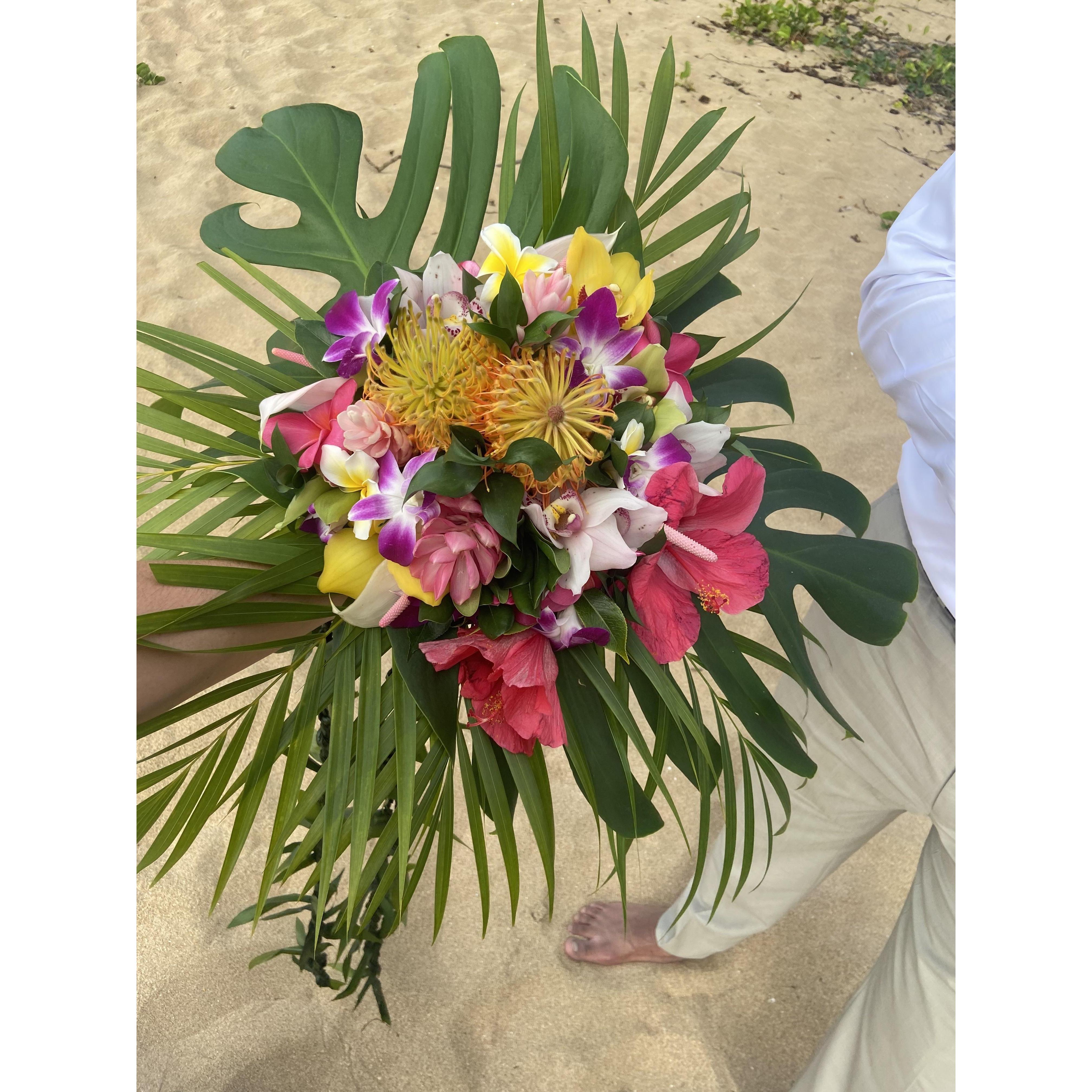 The wedding bouquet