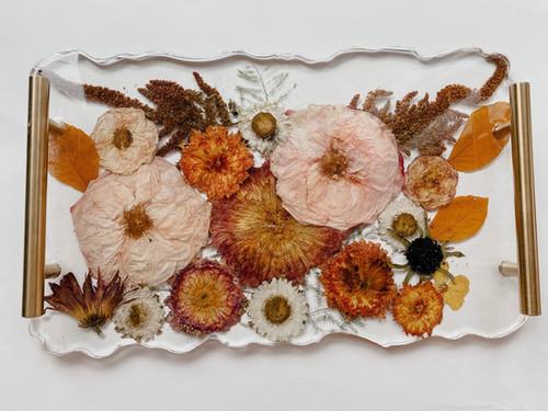 Custom Flower Preservation Serving Tray