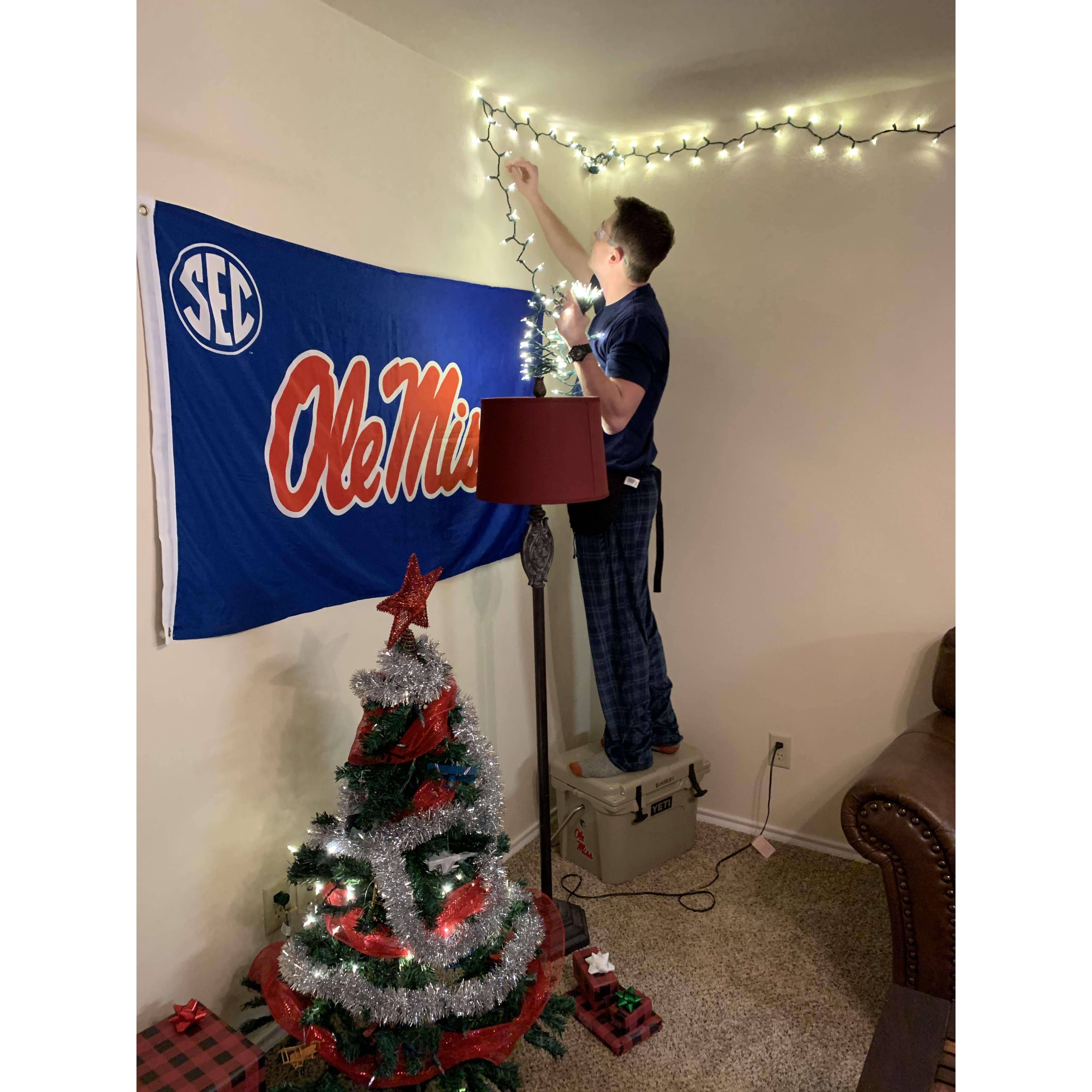 Our first fake Christmas together
