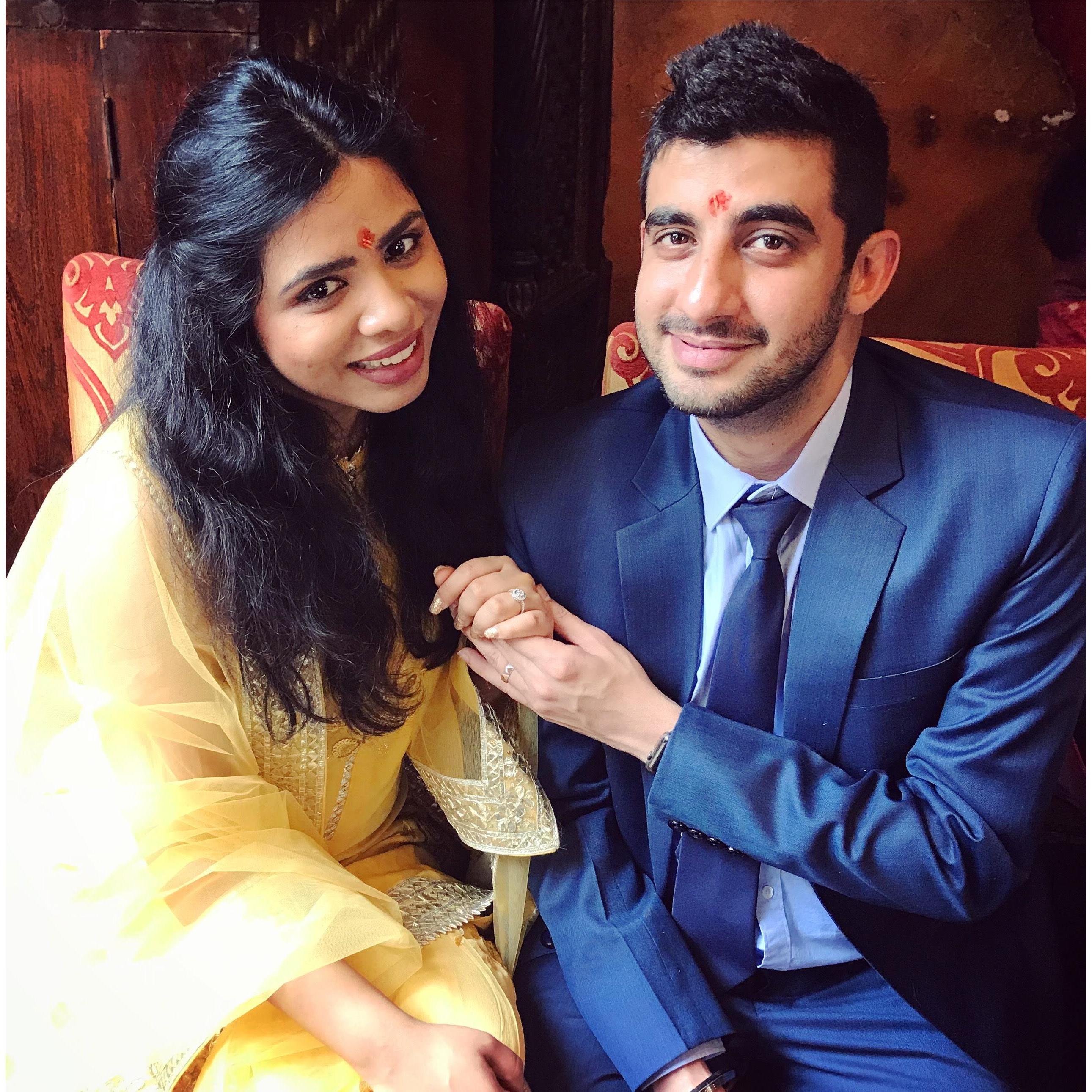 Making it official and so real! 
Our Engagement day