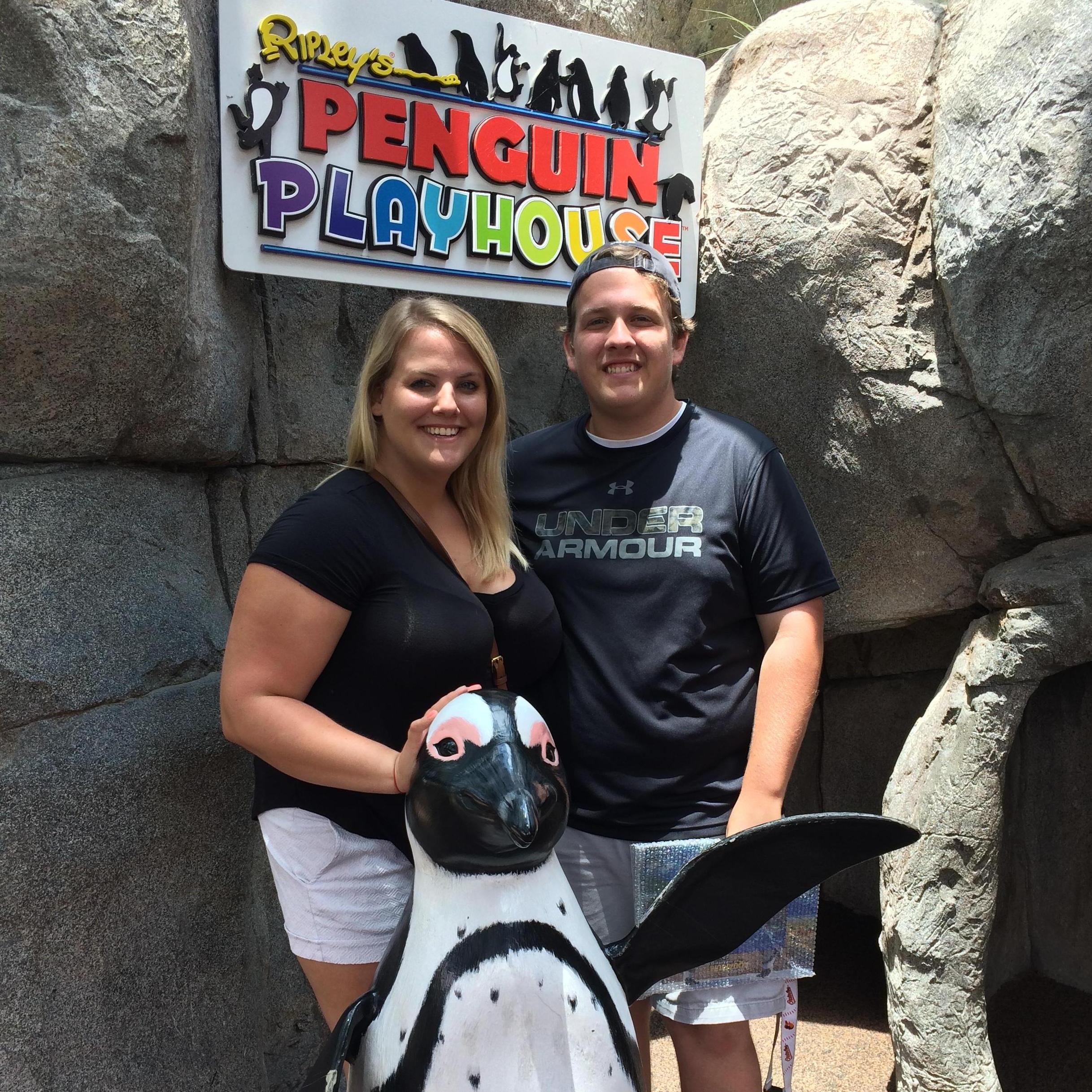 A quick 4th of July trip to Gatlinburg, TN. We went through the penguin playhouse and got to pet the penguins
