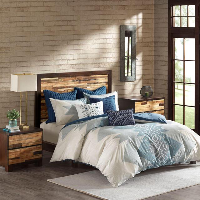 INK+IVY Nova Full/Queen Duvet Cover Set in Blue