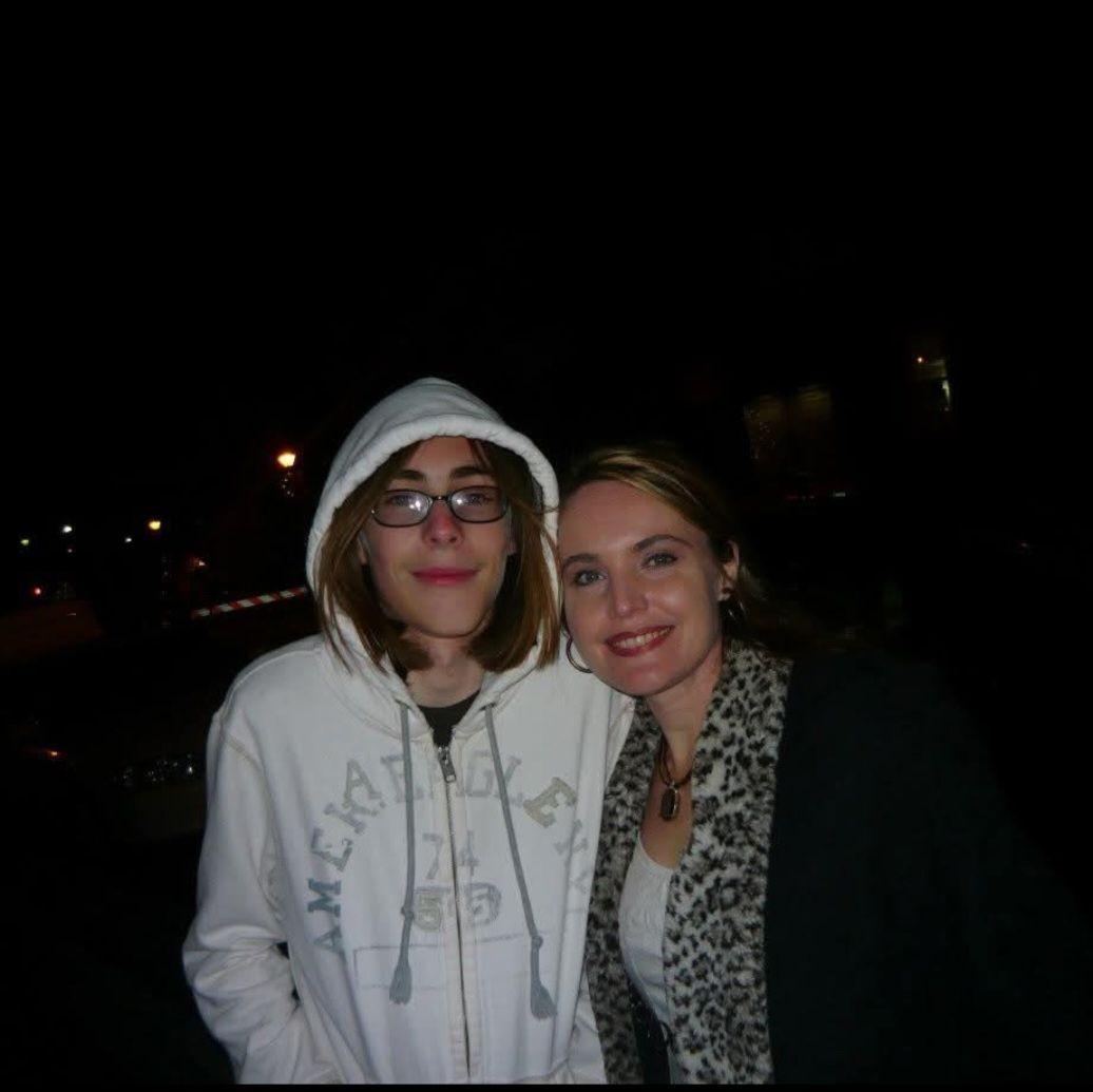 Nathanael with his mom