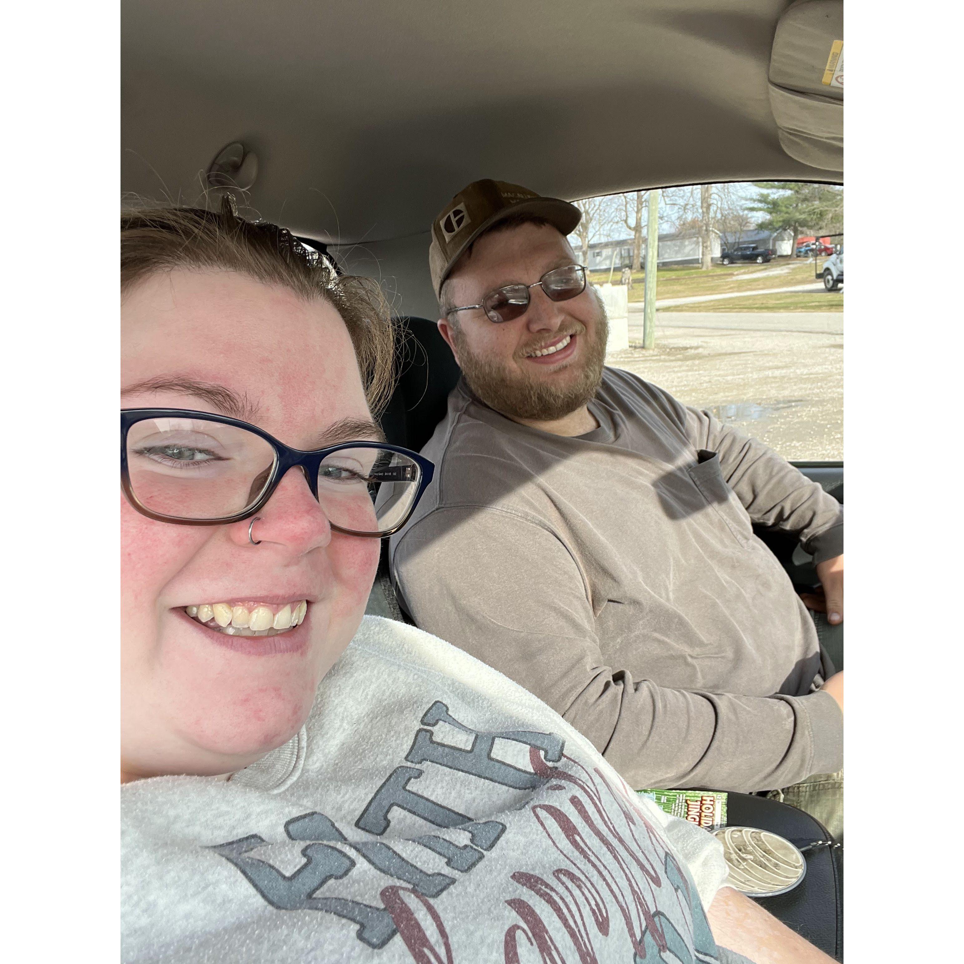 Headed south to buy some farm equipment.