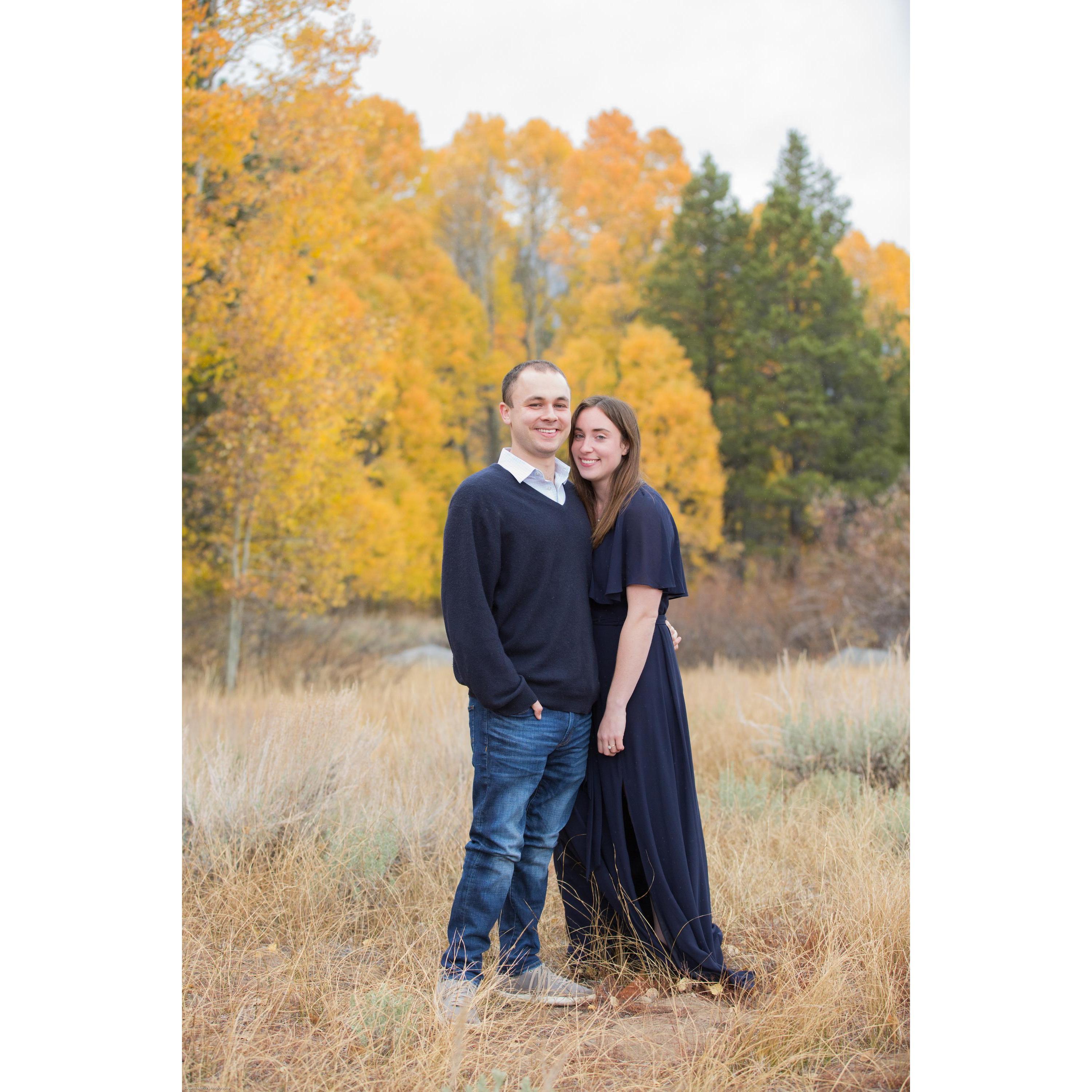 Engagement photo taken at Hope Valley by the talented Joann Moritz