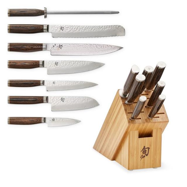 9Pc Grey Speckled Knife Set-Premier Housewares