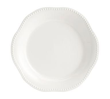 Emma Serving Platter, Round - White