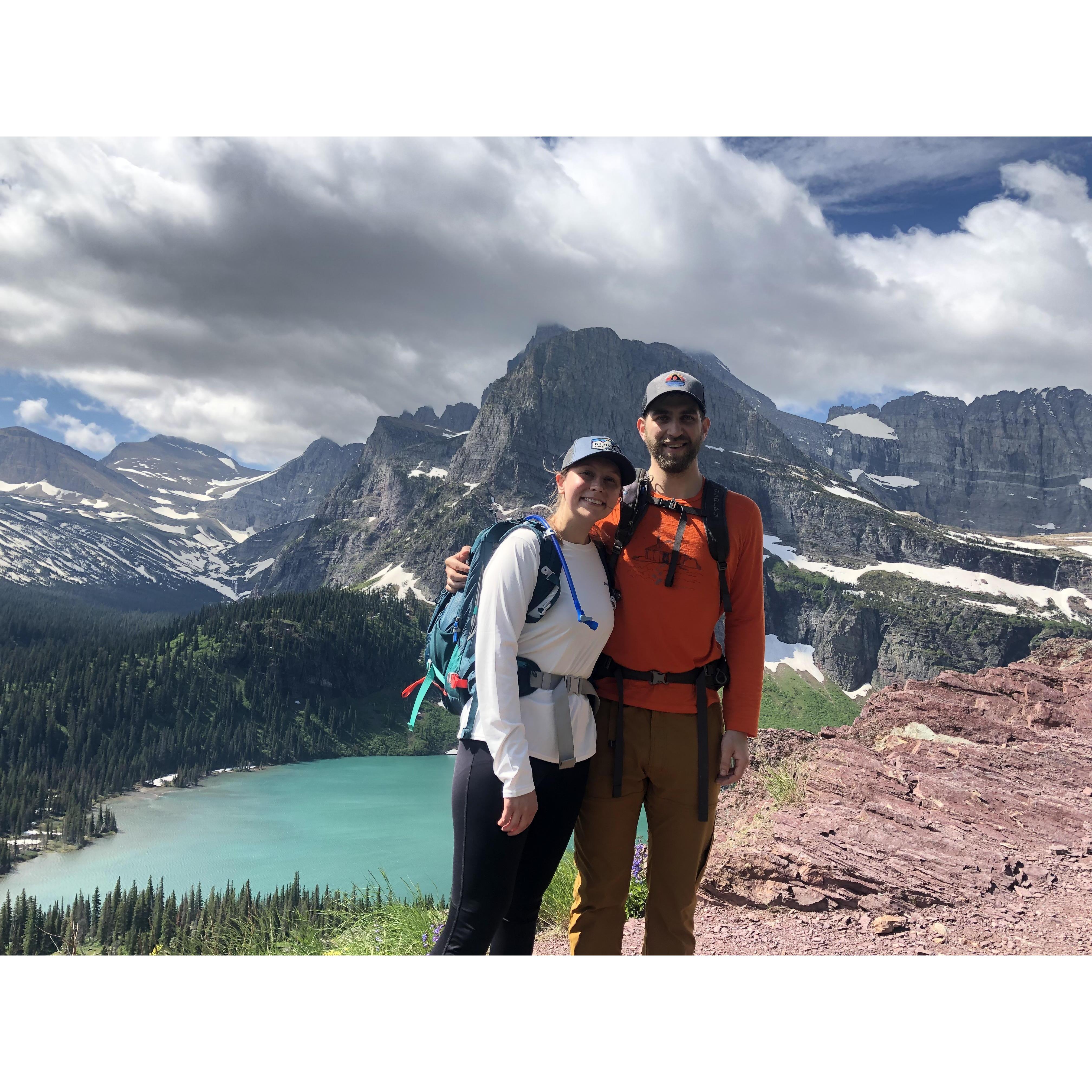 A couple days after our engagement! - Glacier National Park, Montana, 2019