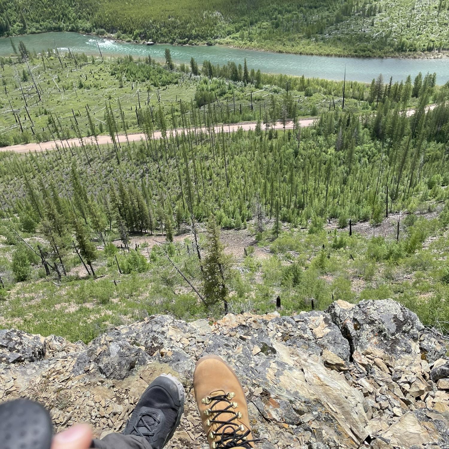 the last picture taken before Steven proposed as we climbed up to the top of the hike (MT)