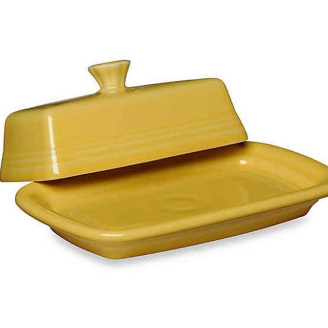 Fiesta® Extra-Large Covered Butter Dish in Color Sunflower
