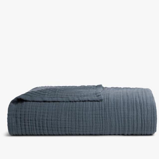 Cloud Linen Gauze Bed Blanket
