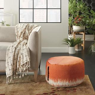 Life Styles Stonewash Drum Pouf