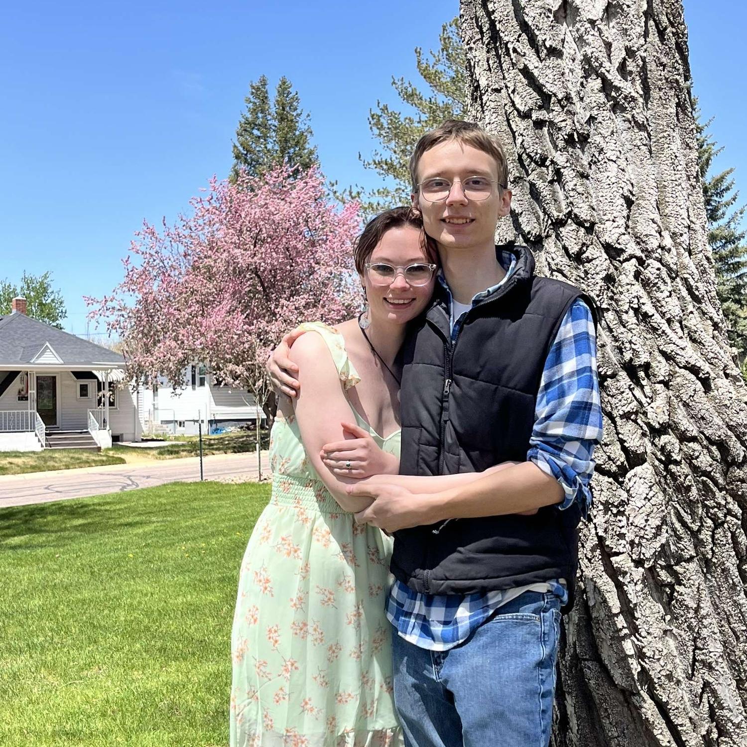 We're officially engaged! (Happy 20th to Erica!)