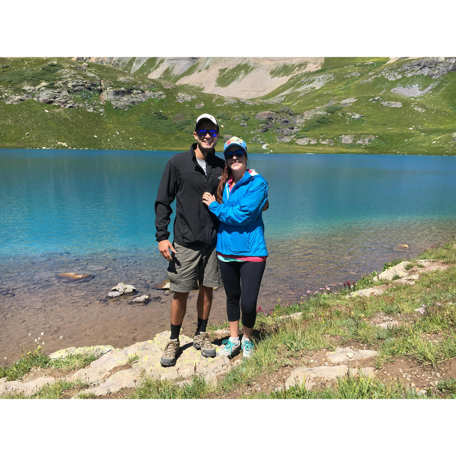 Kevin proposed to Brooke at the top of Ice Lakes, a gorgeous hike outside of Durango, CO.