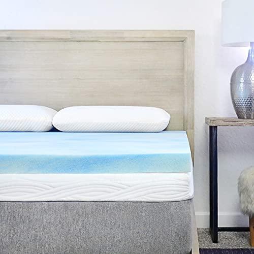Sure2Sleep Gel Swirl Memory Foam Mattress Topper Made in USA 3-Inch (Full)