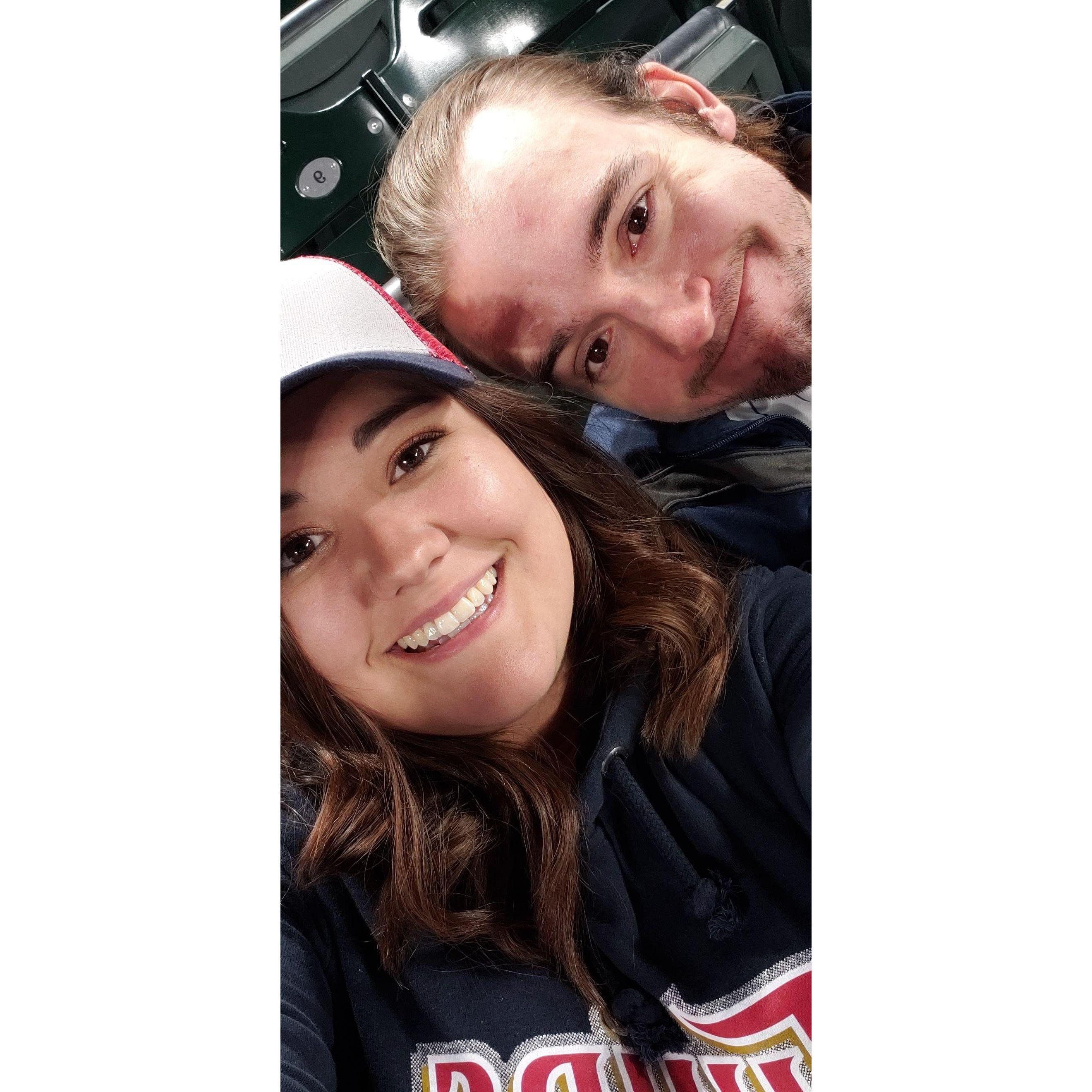 Jakes birthday celebration at the Twins/Brewers game!