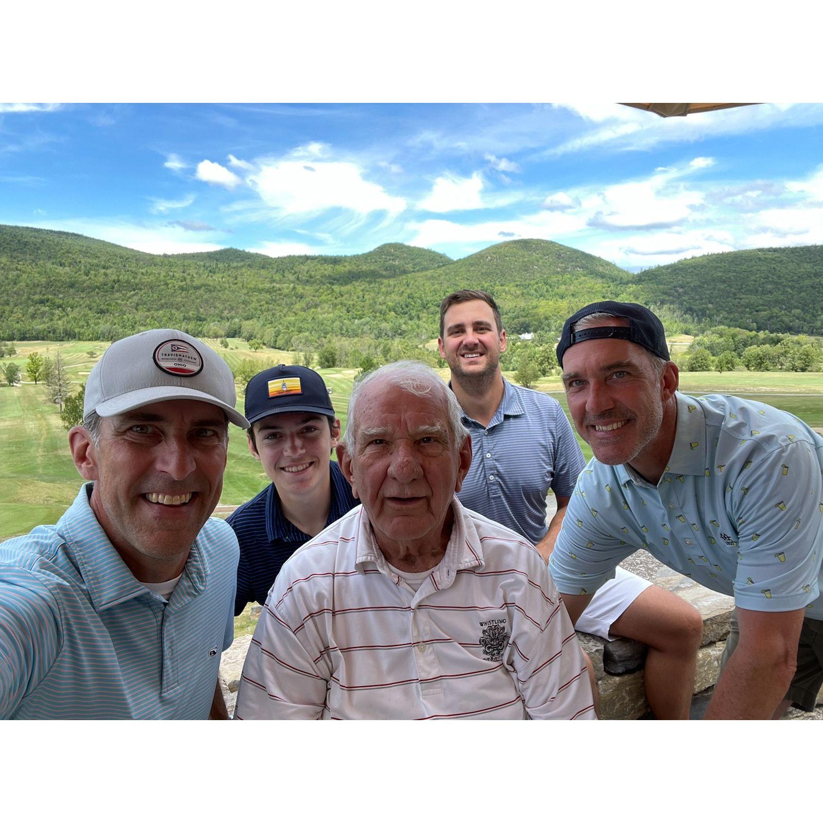 Chip's first golf outing with the Pachlas in NY! July 2022