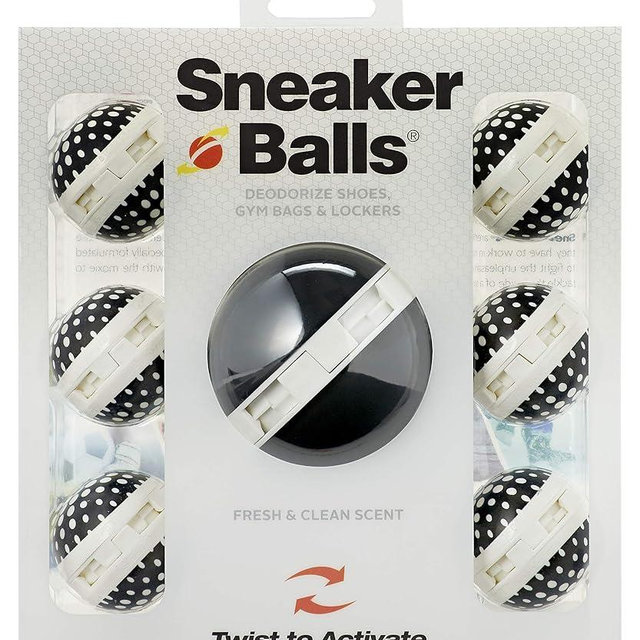 Sneaker Balls Odor-Fighting Shoe Fresheners, Eliminates Unpleasant Smells, Perfect For Sneakers, Gym Bags, Gear Bags, Drawers, Lockers, And More!, Powerball, 7 Pack