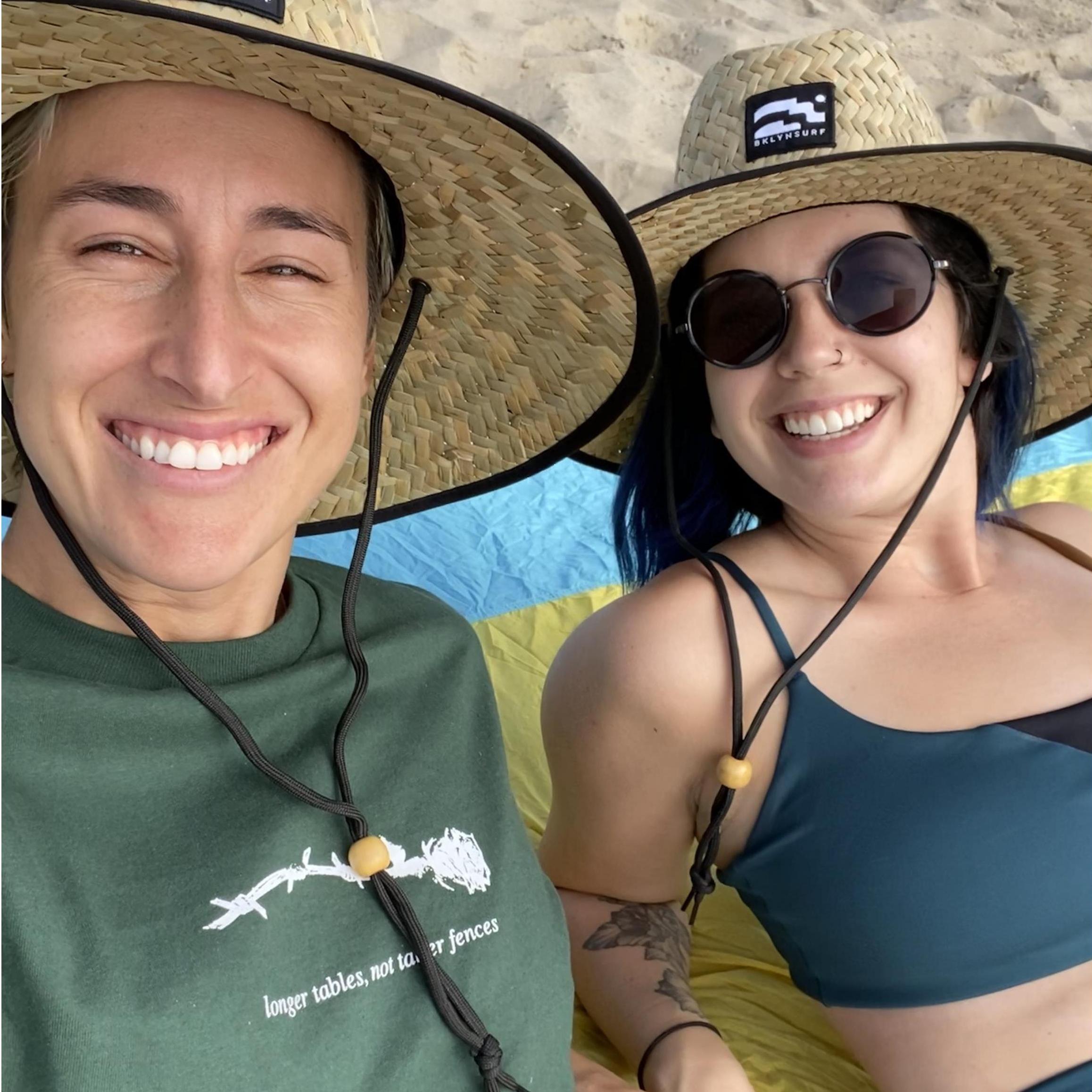 Beach time.
