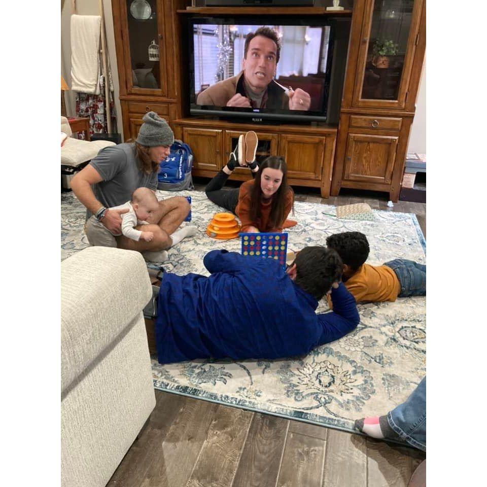 Kyle with Lorna's family!