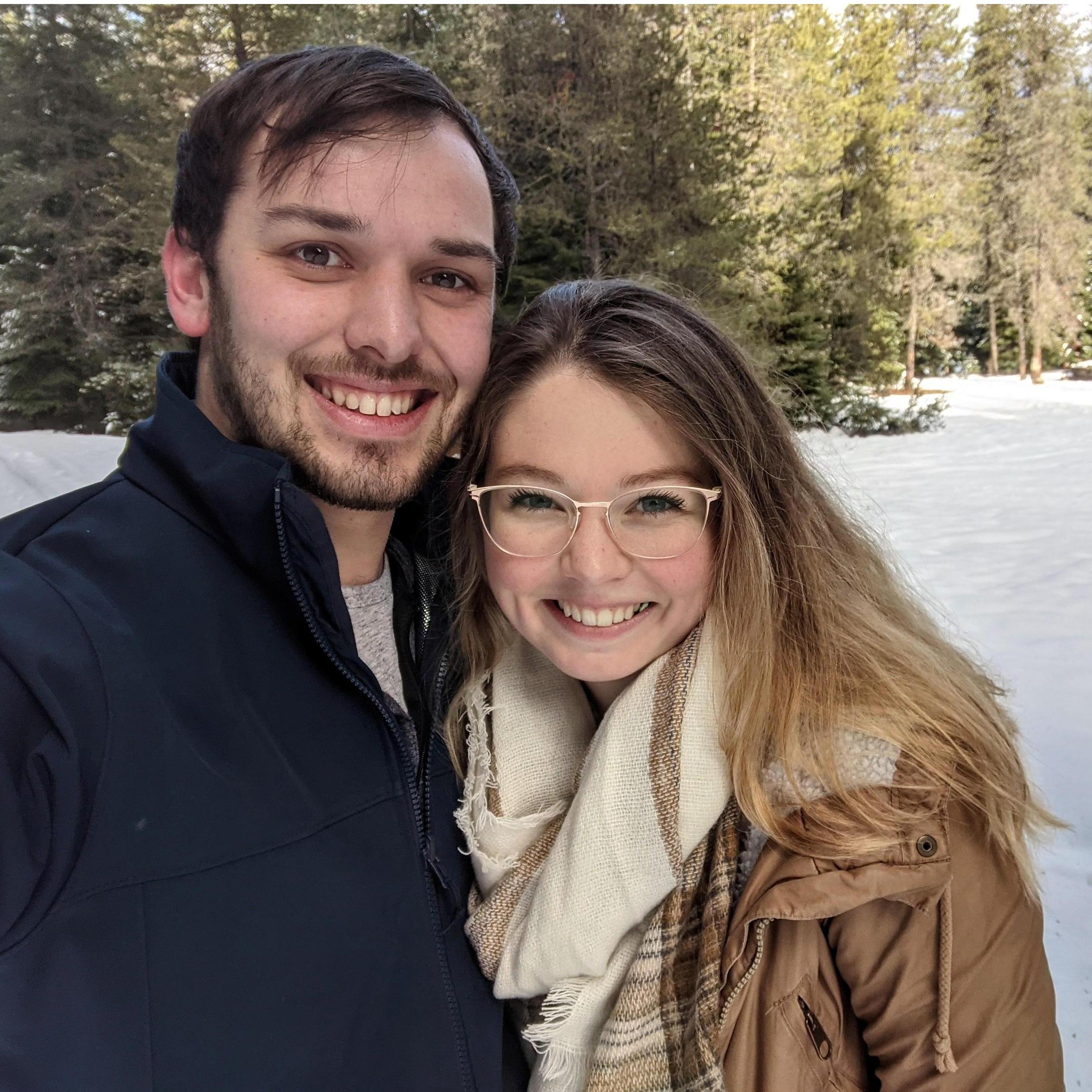 Second date was an adventure! We drove down backroads as far as we could in Spencer's Subaru through the snow. Then we hiked a couple miles further and explored the area. Found an abandoned boat!