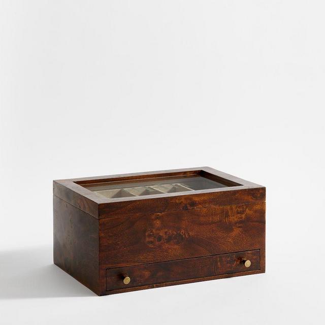 Burlwood Jewelry Armoire