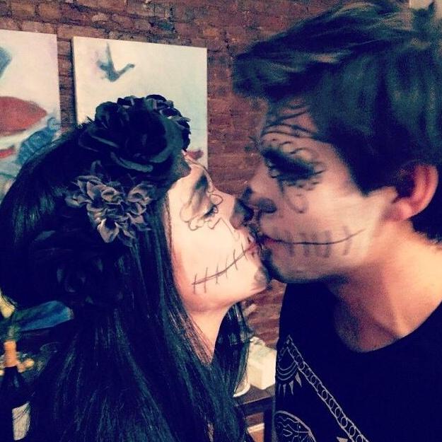 Los Muertos stealing a kiss at Katie's 27th Birthday Party!
East Village, Manhattan, Halloween 2013