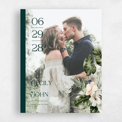 Green Destination Wedding Save the Date - Katmai Photo