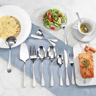 Rain Stainless 47-Piece Flatware Set, Service for 8